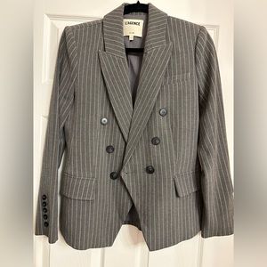 L’Agence Kenzie Grey Pinstripe Blazer